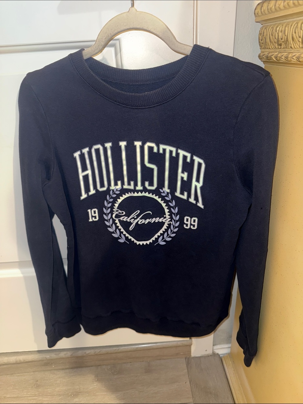 Hollister Navy California Logo Sweatshirt